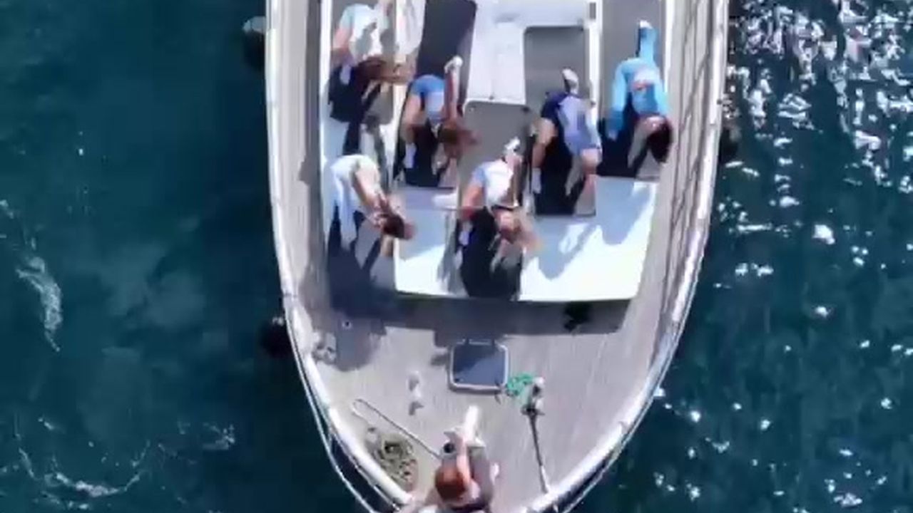 Boğaz'da TechnoFit teknesi